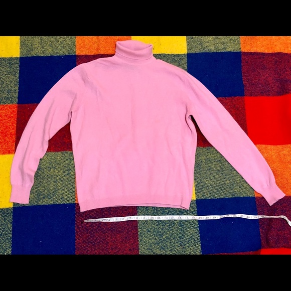 Pink 100% Cashmere Turtleneck - Picture 5 of 5